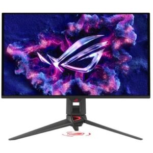 propose moi une description longue incluant les caractéristiques techniques de ce produit dans un premier temps et une description courte dans un deuxieme temps en mettant les mots importants en gras: Asus - ASUS ROG Swift OLED écran plat de PC 67,3 cm (26.5") 3840 x 2160 pixels 4K Ultra HD QD-OLED Noir (PG27UCDM)