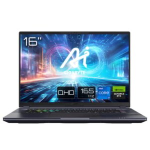 Gigabyte - GIGABYTE AORUS 16X ASG 2024 - 16 pouces, 165Hz QHD, Intel Core i7-14650HX, NVIDIA GeForce RTX 4070 GPU, 16GB DDR5 5600MHz, 1x 1TB Gen4 SSD, Windows 11 Home, Garantie 2 ans, Dolby Atmos, AORUS 16X ASG-53FRC54SH